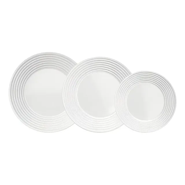 Aparelho Jantar Saturno Nadir Opaline 12 Peças Cor Branco