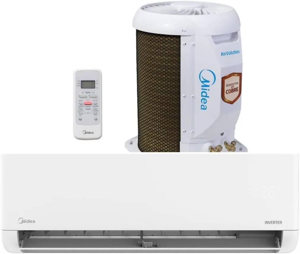 Ar Condicionado Split Midea Inverter Lite 12000 Btu R32 Frio 42ebvcb12m5 Branco 220v