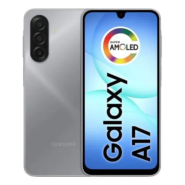Celular Samsung Galaxy A17 Com Ia, 128gb, 4gb Ram, Câm De 50mp, Tela De 6.7, Nfc, Ip54 - Cinza