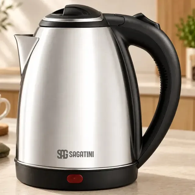 Chaleira Elétrica Sagatini de Aço Inoxidável 2 L com Desligamento Automático