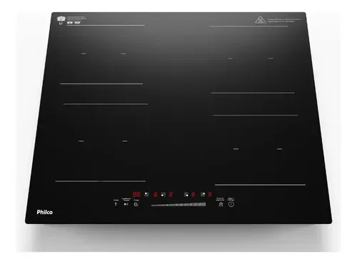 Cooktop De Indução Pctq1 Função Turbo 4 Bocas Philco