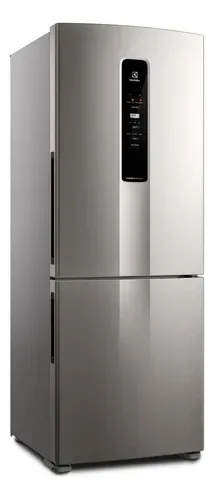 Geladeira Electrolux Frost Free Inverter 490l Inverse Ib51s Inox Look