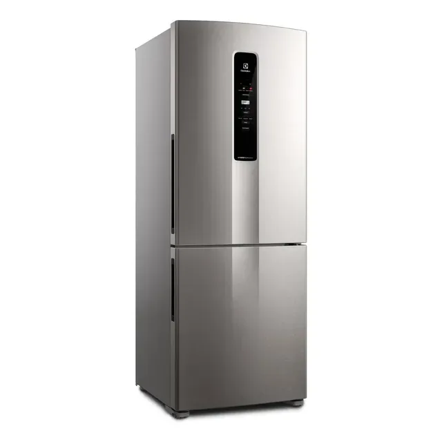 Geladeira Electrolux Frost Free Inverter 490l Inverse Ib51s Inox Look