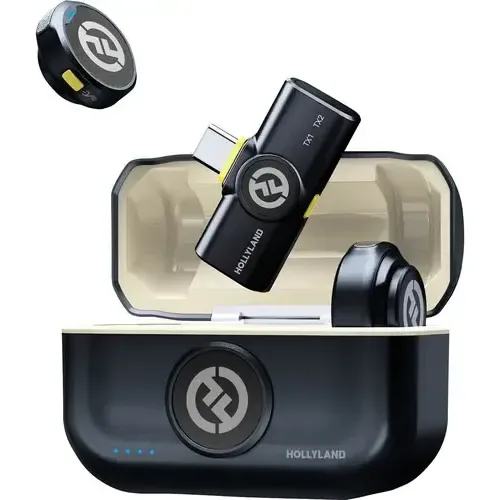Hollyland Lark M2 Microfone S/ Fio P/ iPhone 15/16/17 E Android USB-C