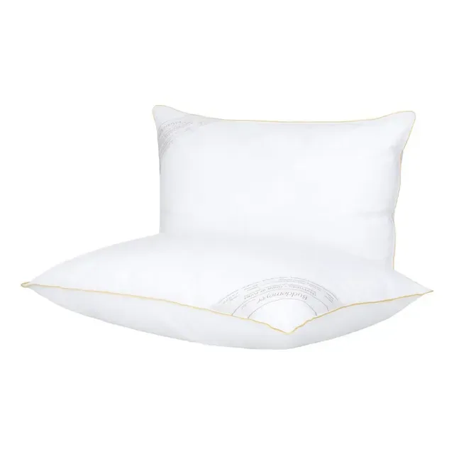 Kit Travesseiro 50x70cm Buddemeyer Toque de Pluma Algodão Branco 2 peças