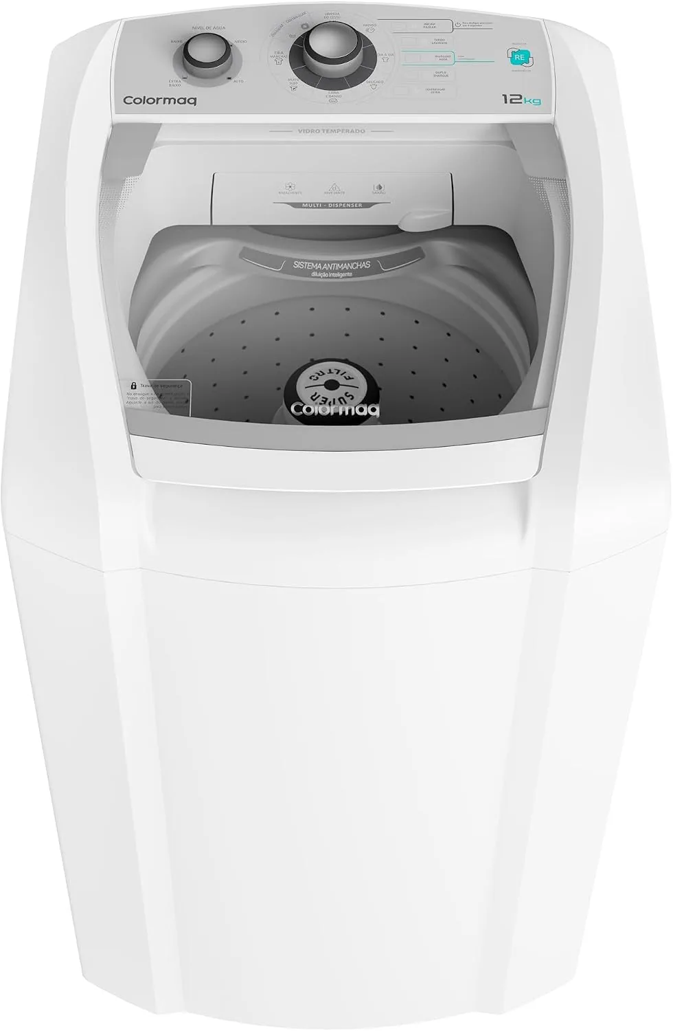 Lavadora Automática COLORMAQ 12Kg Branca 127V
