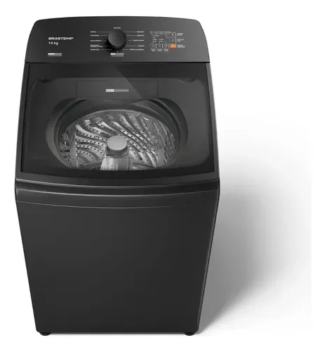 Máquina de Lavar Brastemp 14Kg Cinza Smart Sensor- BWJ14A9