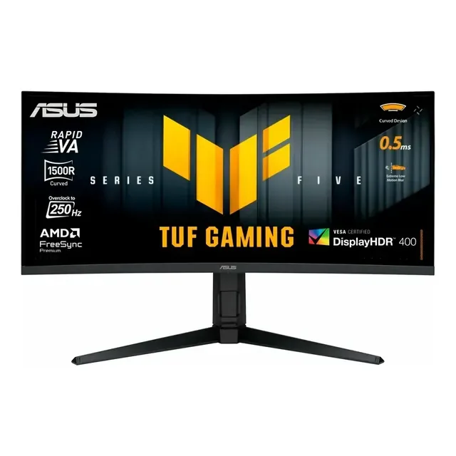 Monitor de jogador Asus Tuf VG34WQML5A 34 Wqhd 250 Hz 0,5 m preto curvo