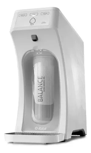 Purificador de Água Gelada Fria e Natural Eletrônico IBBL E-due Painel Touch Branco