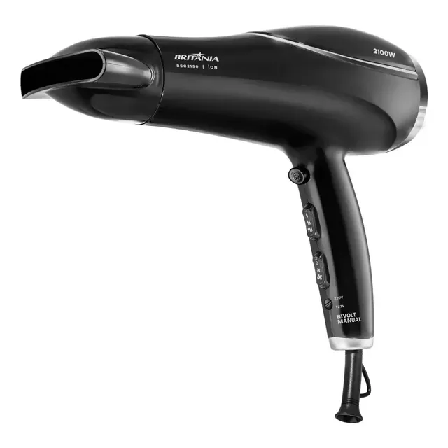 Secador de Cabelos Britânia Tourmaline Íons 2100W BSC2150 Bivolt