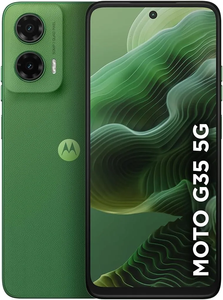 Smartphone Motorola Moto g35 5G - 128GB 4GB RAM+8GB Ram Boost e Camera 50MP com AI NFC Tela 6.7" com Superbrilho - Verde