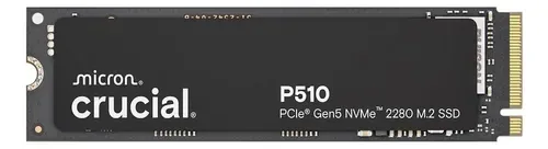 SSD PCIe5 Nvme Crucial P510 de 2 TB de 5ª geração a 11,000 MB/s